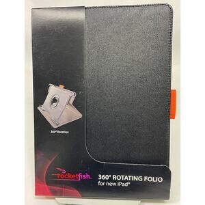 Rocketfish 360-Degrees Rotating Folio Case IPAD AIR - 5th Gen and Others BLACK